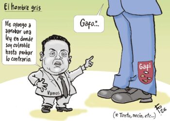 ¿Quién es ‘El Hombre Gris’? La caricatura que despierta debate