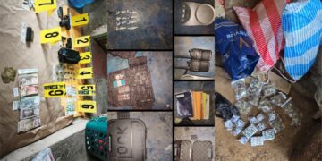 Operativo en Villa Canales: dos detenidos y decomiso de armas y drogas