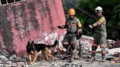 Rescatistas internacionales intensifican búsqueda de sobrevivientes en Venezuela