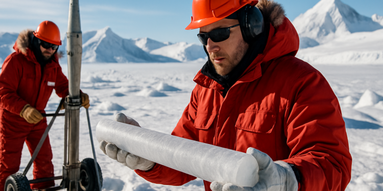 Científicos extraen archivo climático único en la Antártida