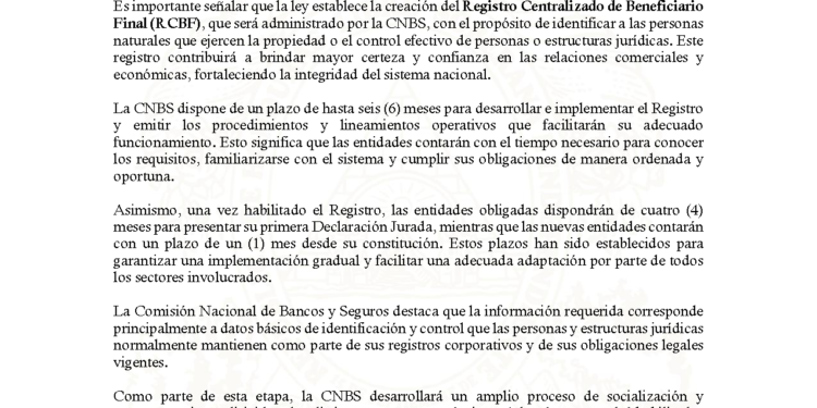 Honduras implementa registro centralizado de beneficiarios finales