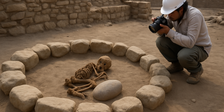 Descubren ofrenda ritual de 3.800 años en Perú vinculada a civilización Caral