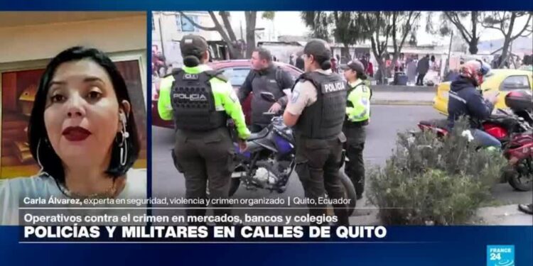 Ecuador enfrenta ofensiva militar contra el crimen en Quito