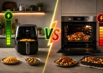 Freidora de aire o horno: cuál consume menos luz en tu casa