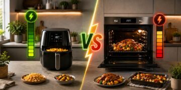 Freidora de aire o horno: cuál consume menos luz en tu casa