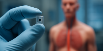 Microchip que mide temperatura desde dentro del cuerpo