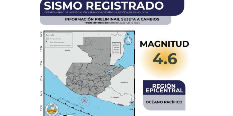 Terremoto de 4.6 grados sacude Guatemala y suma miles de sismos