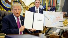 Trump renombra lago Ontario en escalada comercial contra Canadá