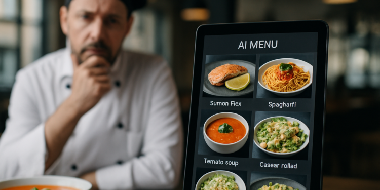 Menús de IA revelan un problema inesperado en la gastronomía digital