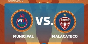 Municipal empata con Malacateco en emocionante jornada 9 del Apertura