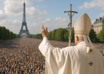 Papa León XIV congrega a 700 mil fieles en París
