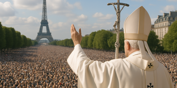 Papa León XIV congrega a 700 mil fieles en París