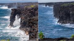 Colapsa en Hawái el arco Hōlei: 550 años borrados en días