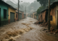 Lluvia torrencial inunda el sur de Tegucigalpa: caos y daños en viviendas